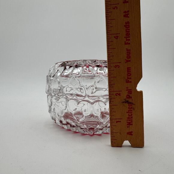 Vintage Byrdes Collection Heart Trinket Box by Hofbauer 4.5" 24% Lead Crystal - Picture 9 of 13